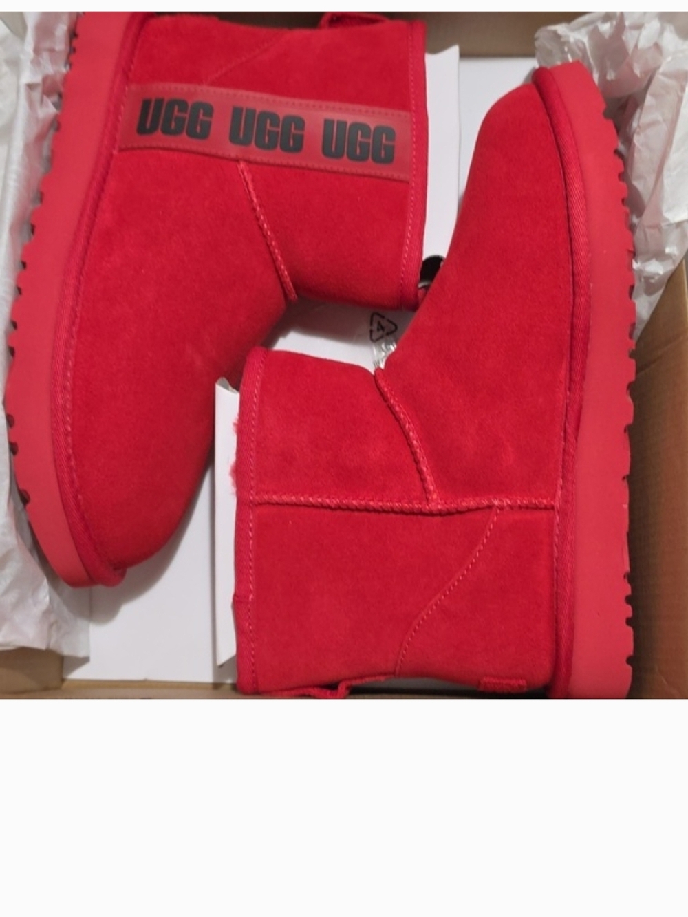 New*UGG Mini Boot in Bright Red